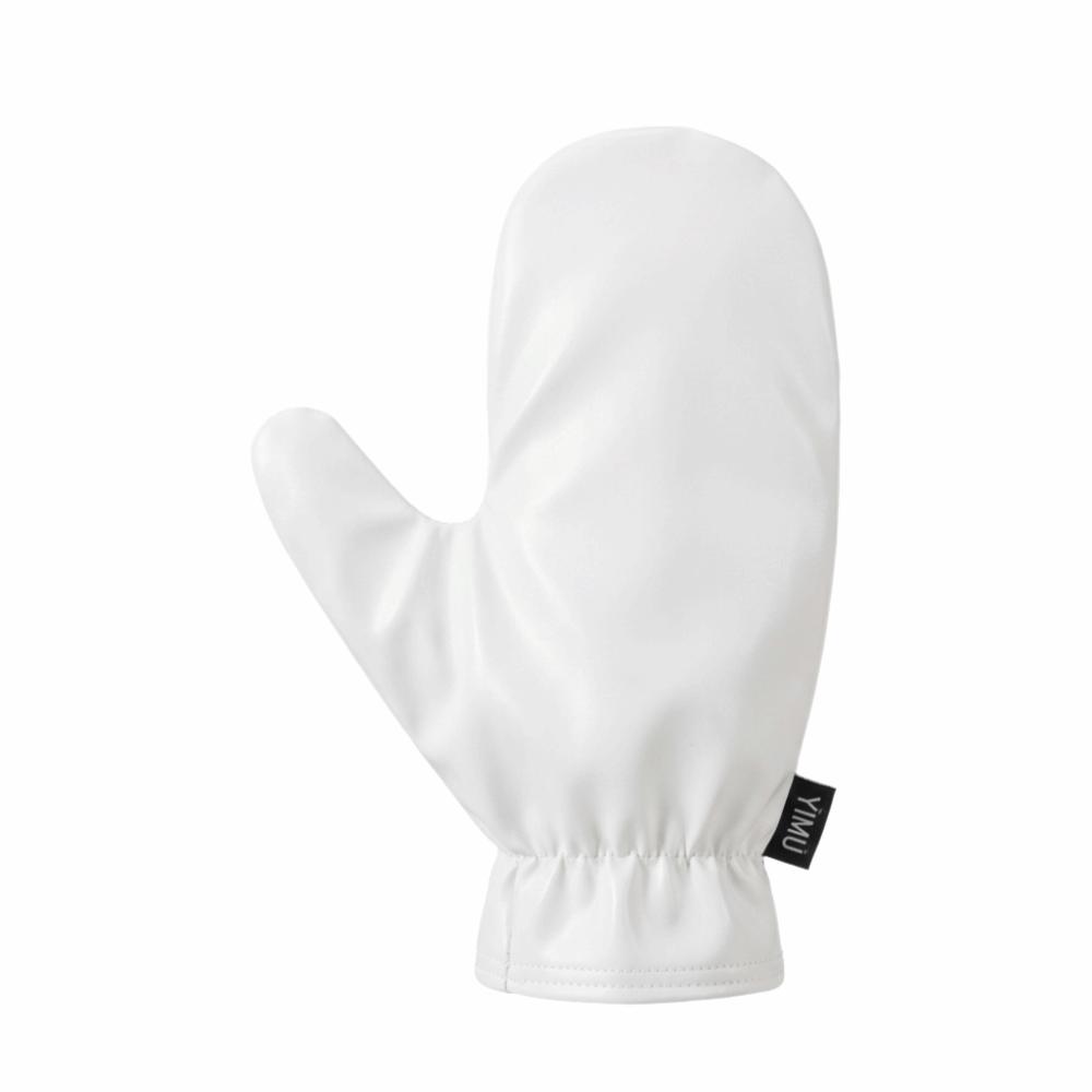 

With Thumb Body Lotion Glove Leather Body Cleaning Glove Makeup Applicator Skin Application білий