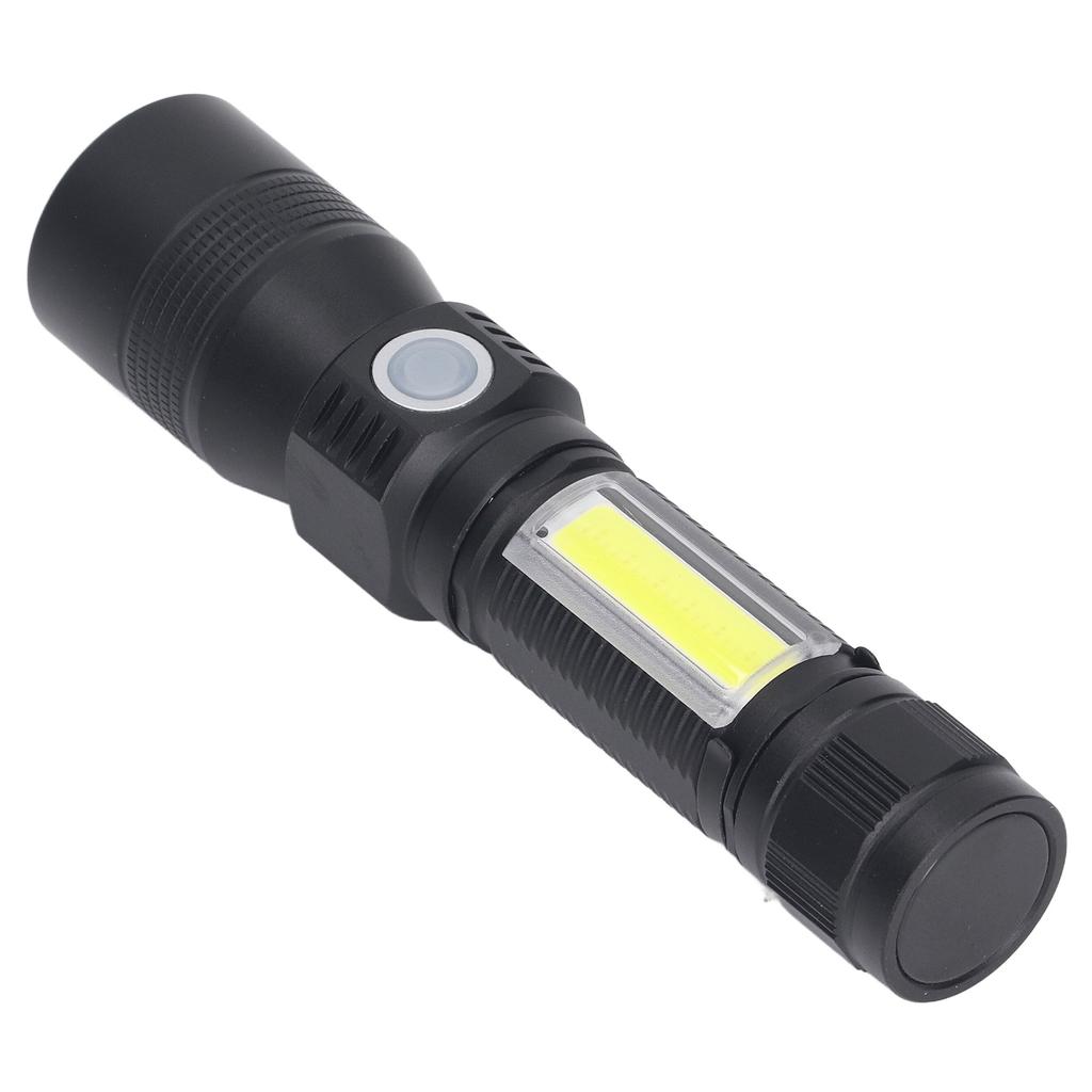LED Flashlight Rechargeable Torch LED Pocket Flashlight with COB Light Super Bright Magnetic Base