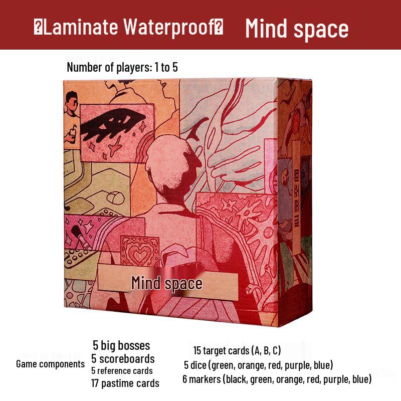 Mind Space: Chinese Edition Tabletop Card & Dice Puzzle Game for 1-5 Players