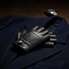Lightweight Design Half Finger Gloves Genuine Leather Gloves  Daily Outdoor Use