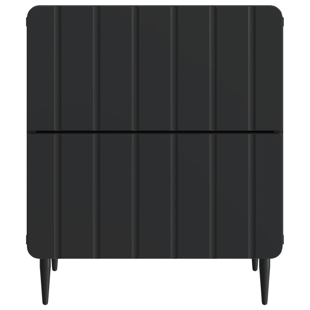 Nightstand Black 43 x 34.5 x 49.5 cm Engineered Wood