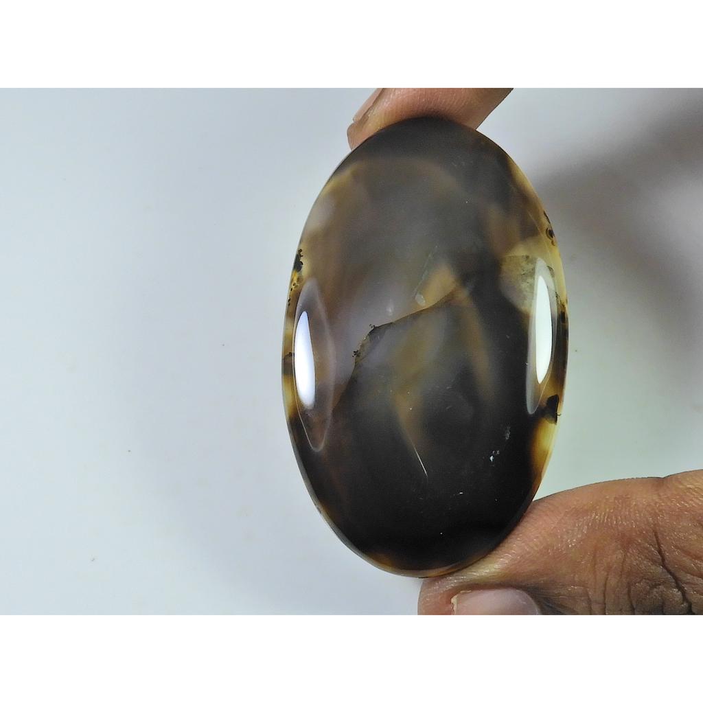 85Cts. Natural Botswana Agate Oval Cabochon Loose Gemstone 30X57X05 MM SK-4085