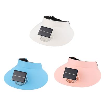Solar Powered Cooling Fan Hat For Women Teens Wide Brims Sun Protective Hat With Adjustable Speed for Outdoor Activity