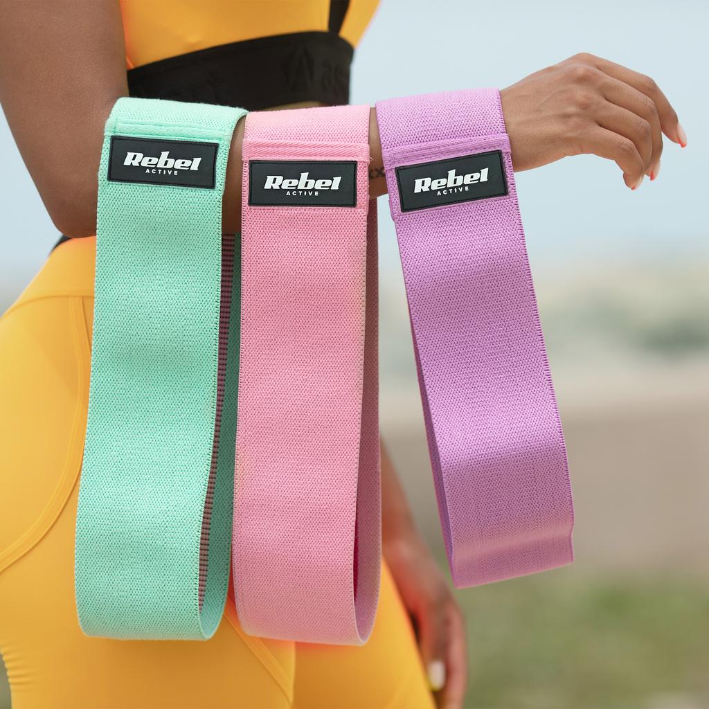 Hip Band Mini Rubber Resistance Band Fabric Elastic Durable Rebel