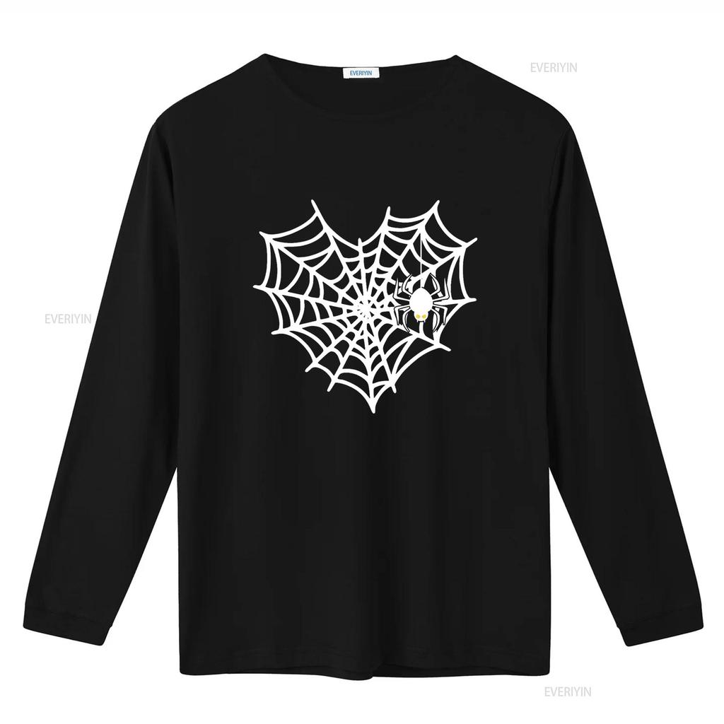 Halloween Spinnennetz Kostüm Süßes Herz T-Shirt vintage Gewaschen Atmungsaktiv Unisex Grafik Bequem homme