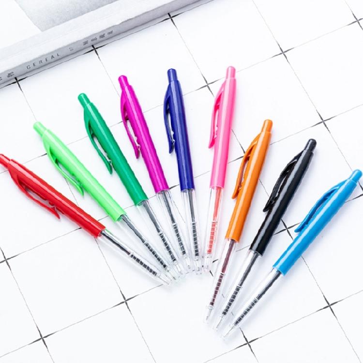 Retractable Ballpoint Pen 1.0mm Smooth Writing Tool Plastic Signing Pen For Sketching Notetaking Tasks