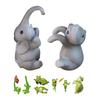 2Pcs Cute Climbing Statues Flower Pot Hugger Climbing Animals Hanging Sculpture Outdoor Planter Pot Decorations for Home