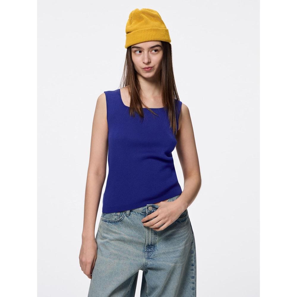 

Gu By Uniqlo Трикотажная майка с квадратным вырезом 67 BLUE/XS