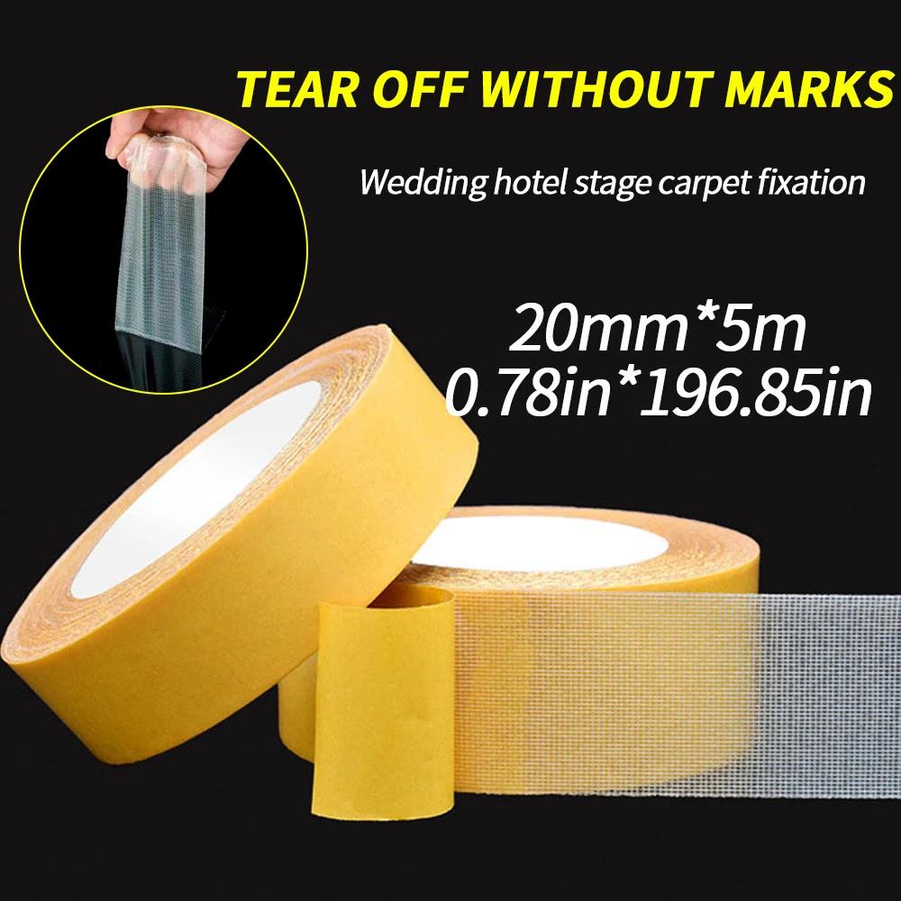 Starke Fixierung Doppelseitiges Stoffband Gelbes Netzgitter Wasserdicht Rückstandsfrei Hohe Viskosität Teppichklebeband Haushaltswerkzeug