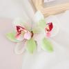 Bohemian Style Hairpin Double Large Artificial Cymbidium Flower Hair Clip For Women And Girls Fashion Accessory