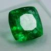 7 Ct Natural CERTIFIED Emerald Square Cushion Cut Green Colombian Loose Gemstone A-5895