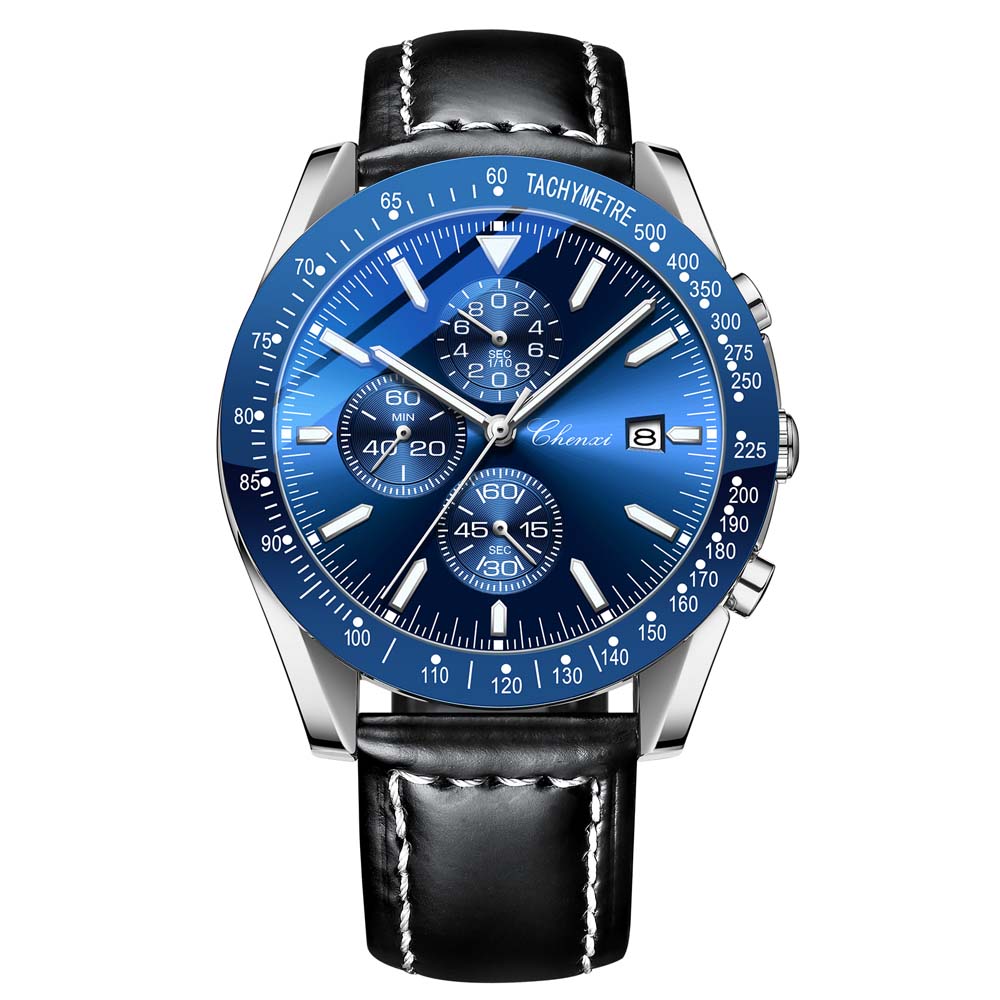 CHENXI Men's Watch Fashion Multifunctional Outdoor Sports Chronograph Trendy Stainless Steel Band Business Style Watch reloj