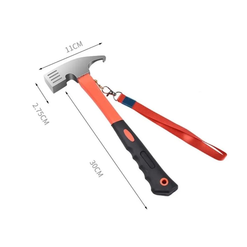 1PC Nail Hammer,High Carbon Steel Tent Hammer,Camping Tent Hammer,Carbon Steel Home Nail Puller,High Carbon Nail Extractor.