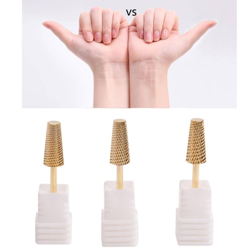 Nails Drill Bits Cuticle Electric Nails File and Ceramic Acrylic Gel Nails Bit Acrylic Nails Art, Carbide Cuticle Bit