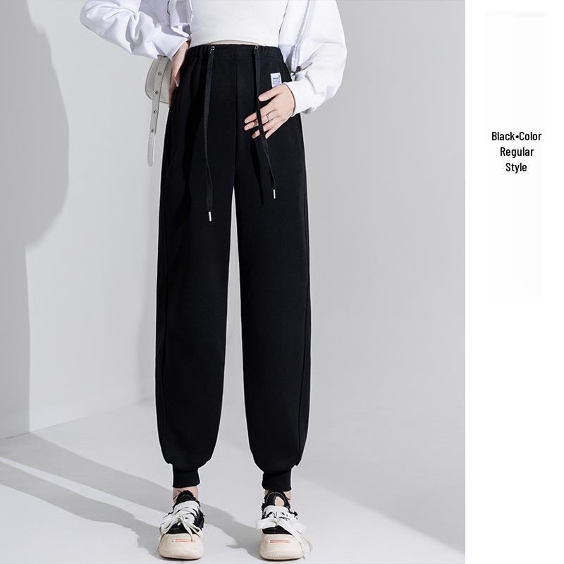 

2026 Spring/Autumn Maternity Jogger Pants - Plus Velvet Thick, No Belly Support, Adjustable Casual Sweatpants 3XL