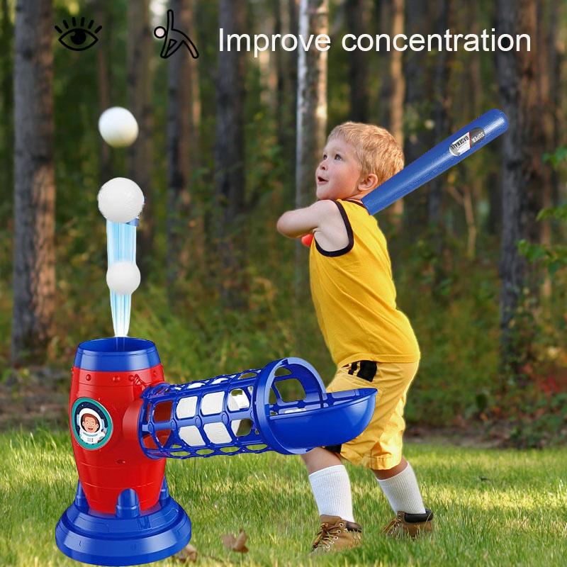 

Fully automatic children s baseball machine, plastic baseball toy set, including 10 balls, baseball training equipment, Thanksgi United States