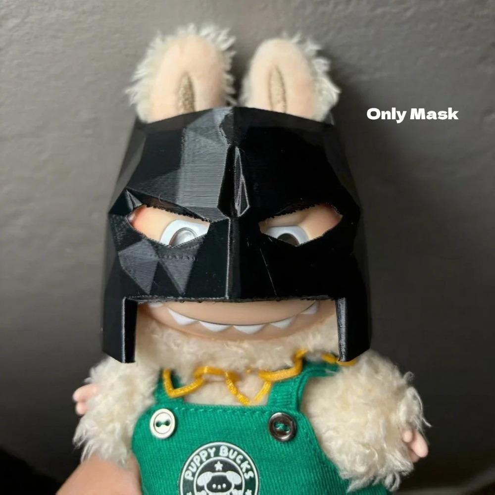 24 New Mask For Labubu Halloween Doll Accessories Trick Or Treat Jason Black White Ghost Clown Ghost Gas Mask Pink Cat Funny Toy