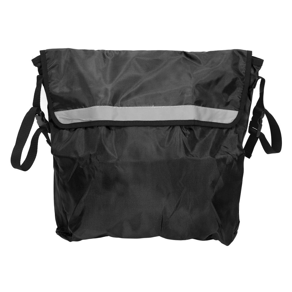 Wheelchair Bag Adjustable Shoulder Strap Waterproof Large Capacity Storage Wheelchair Carry Pack for Outdoor Black