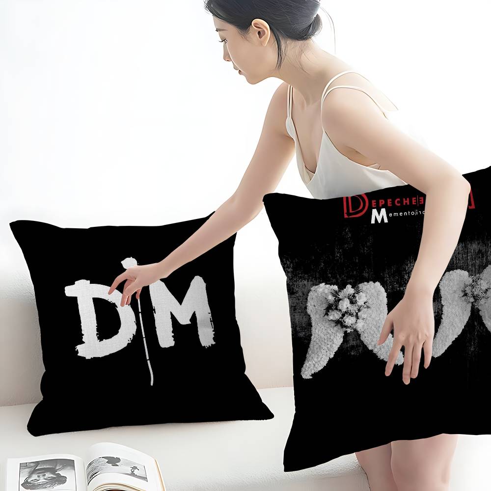 Electronic Rock D-Depeche Cushion Cover Polyester Sofa Cushions Decorative Throw Pillows Home Decoration Pillowcover