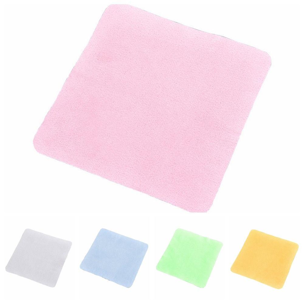 Solid Color Glasses Cloth Suede Cleaning Wipes Simple Microfiber Cleaning Cloth  Computer