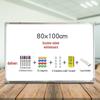 Doppelseitiges magnetisches Whiteboard und Tafel - Wandmontierte abwischbare Büro- und Klassenzimmertafel