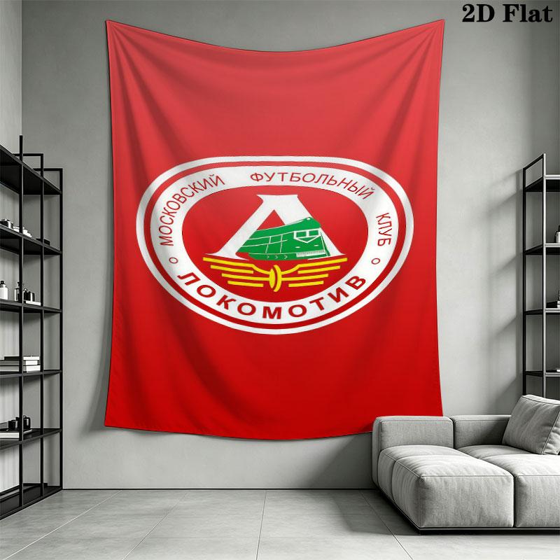 Lokomotiv Moscow Pride Wall Hanging Printed Fabric Blanket Decorative Tapestries for Bedroom Living Room Home Decor