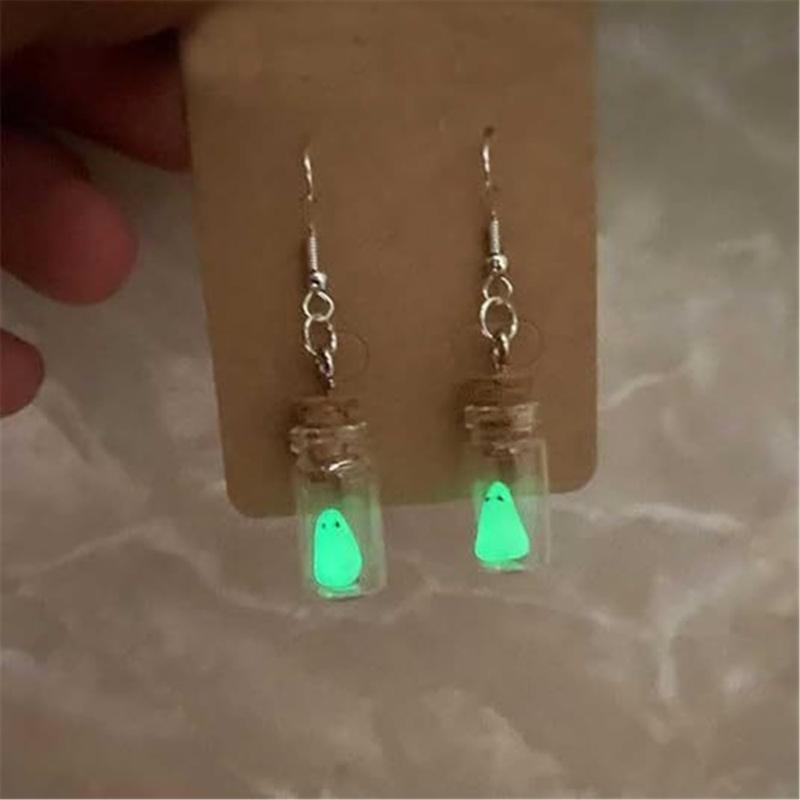 Fashionable Halloween Earrings Glowing in Dark Fashion Accessory Portable for Special Occasions Stylish Outfits