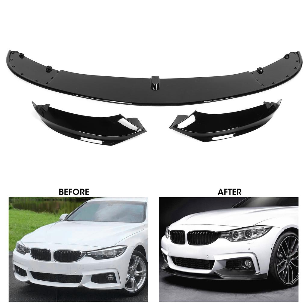 For M Performance MP Front Bumper Lip Spoiler Splitter Fit for 4 F32 F36 M Sport 2013 2020