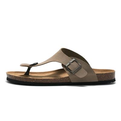 Sandales en Liège pour Hommes à la Mode, Tongs d'Extérieur pour Couple, Sandales de Plage Décontractées