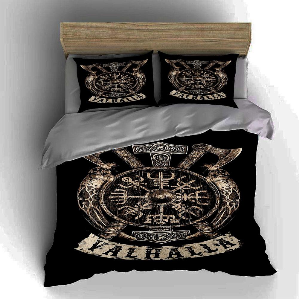 Viking-inspired design. Bedding Duvet cover sets Duvet covers Pillowcases gifts (1 * Duvet Cover 2 * Pillowcases, without duvet insert)