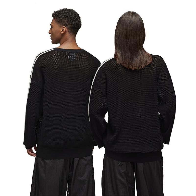 Y-3 Gfx Knit Crew Sweater Unisex Sweater Black JN4873