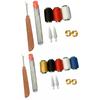 34/36Pcs Big Eye Steel Sewing Needles Kit Sewing Kit Multi-Purpose Needle and Thread Kits for Beginners Professional DIY Lovers