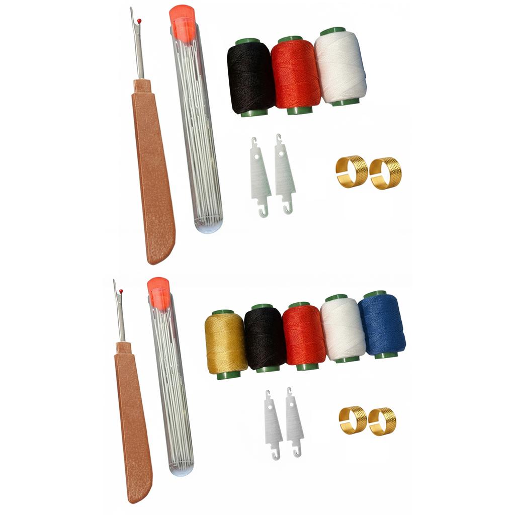 34/36Pcs Big Eye Steel Sewing Needles Kit Sewing Kit Multi-Purpose Needle and Thread Kits for Beginners Professional DIY Lovers