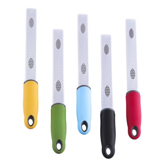 Stainless Steel Cheese Grater Multi-Purpose Kitchen Peeler Rust-Proof Lemon Zester Grater Ergonomic Handle Peeler for Kitchen Use