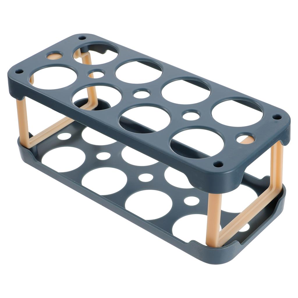 Plastic Egg Storage Container Reusable Refrigerator Egg Tray Organizer Secure Fit for Standard Chicken Eggs Prevents Collision