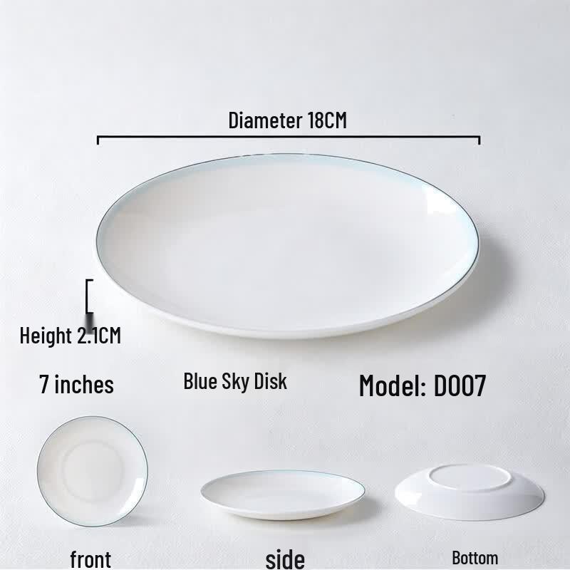 ChuZhou A5 Melamine 7-inch Shallow Dinner Plate