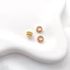 Dull Gold Cat's Eye Stone Spacer Beads with Imitation Jasper for DIY Bracelets and Necklaces