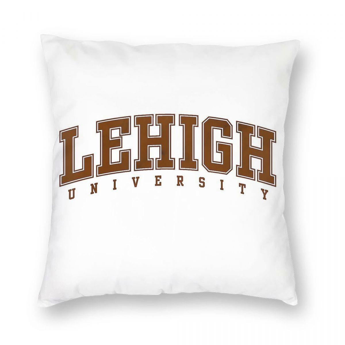 Lehigh University LU Pillowcase Polyester Linen Velvet Creative Zip Decor Sofa Cushion Cover 30x30cm 12x12in