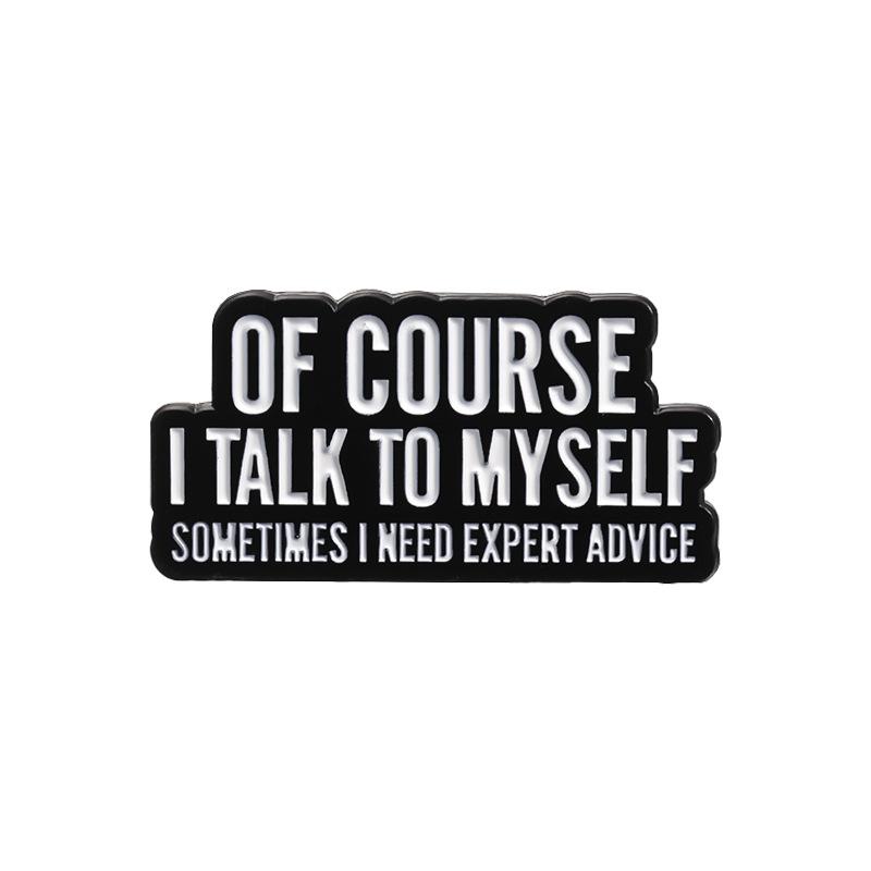 

Black Elegant And White Motivational Quote Pins For Personalized Accessories Fashion QHXZ2546