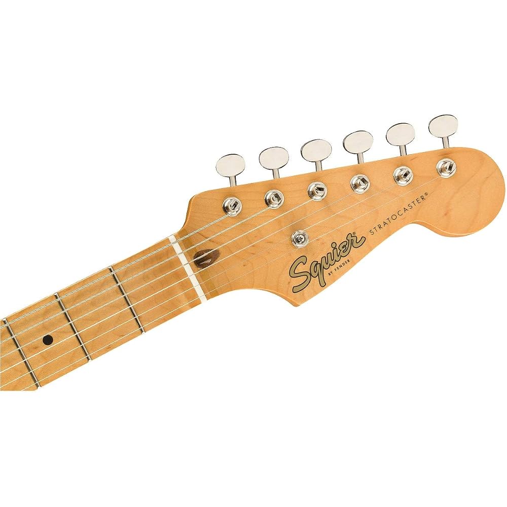 Squier by Fender Electric Guitar Classic Vibe 50s Stratocaster®, Black with Soft Case