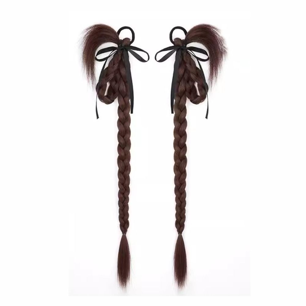 2Pcs Twist Braid Wig Bubble Braid Fried Dough Chicken Feather Boxing Braid  for Women