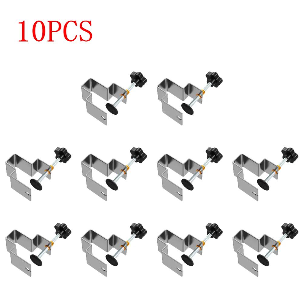 1-10PCS Woodworking Jig Drawer Panel Clips Steel Drawer Front Installation Aid Clamps Cabinet Tool Home Furniture Accessories