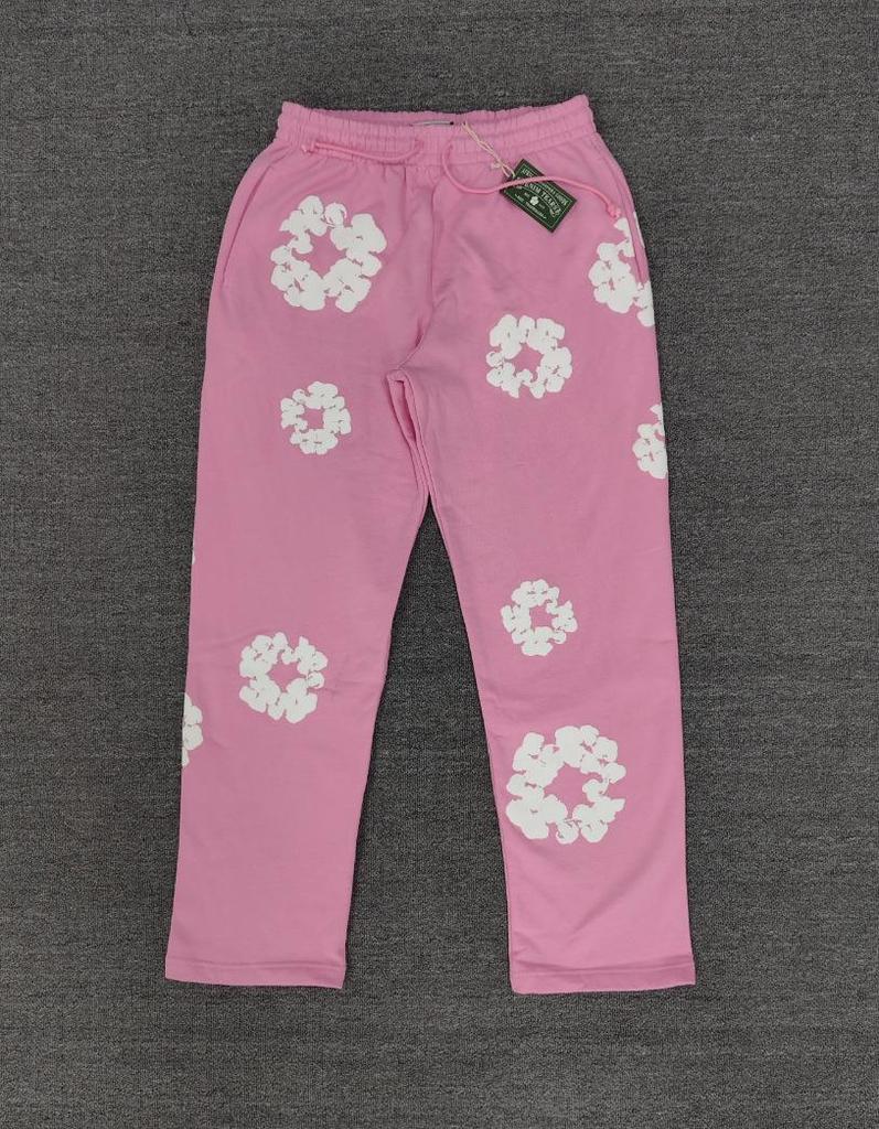 Schwerer Baumwoll-Denim-Hoodie mit Blumenmuster - Trendige amerikanische Streetwear-Jacke für Herren