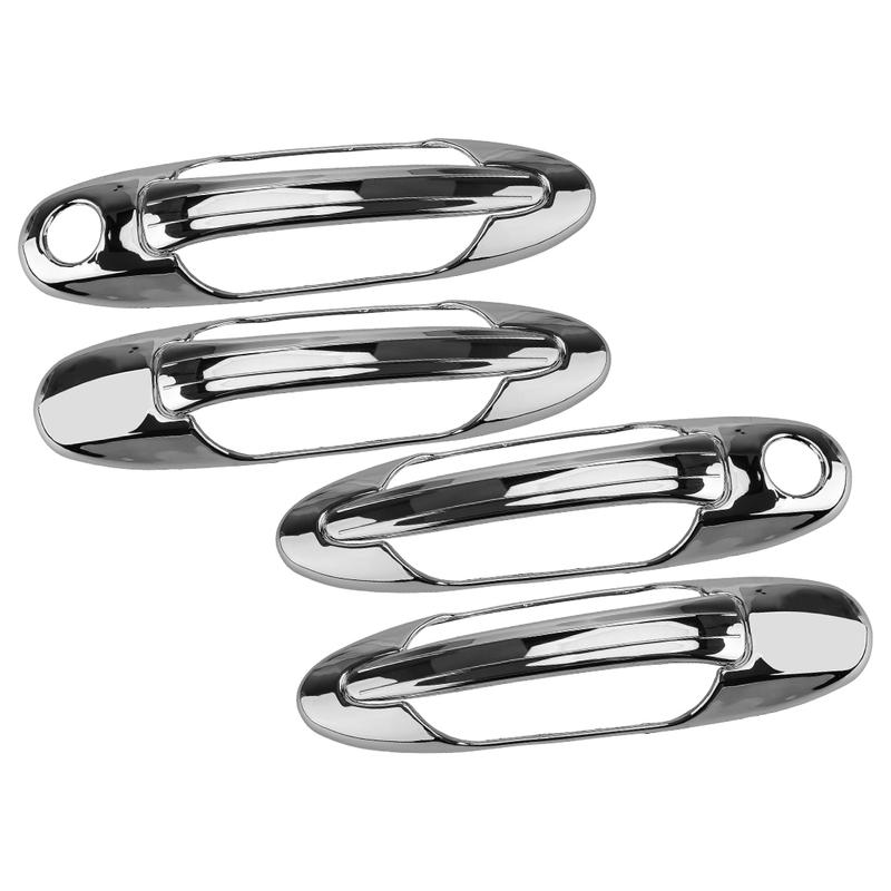 1 Set Chrome Exterior Door Handle Cover Trim ABS Fit for Toyota Sequoia Tundra Lexus LX470 2005 2006 2007