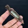 Prehnite Jewelry, 999 Copper Wire Wrapped Pendant Handmade Gemstone Jewelry, Gifts For Wife Brand New Pendant