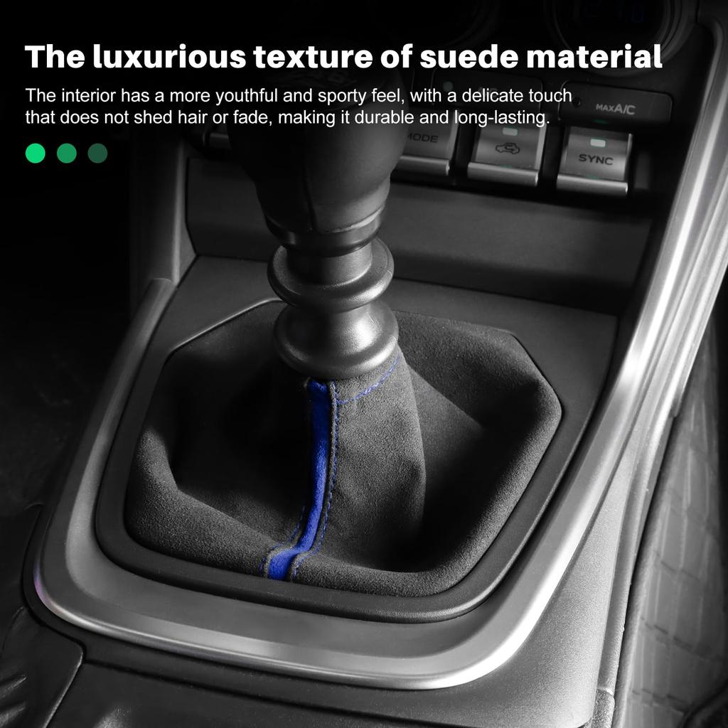 KUNGKIC MT Toyota GR86 ZN8 Subaru BRZ ZD8 2021-2024 Mieszki zmiany biegów Styl Alcantara Zamsz