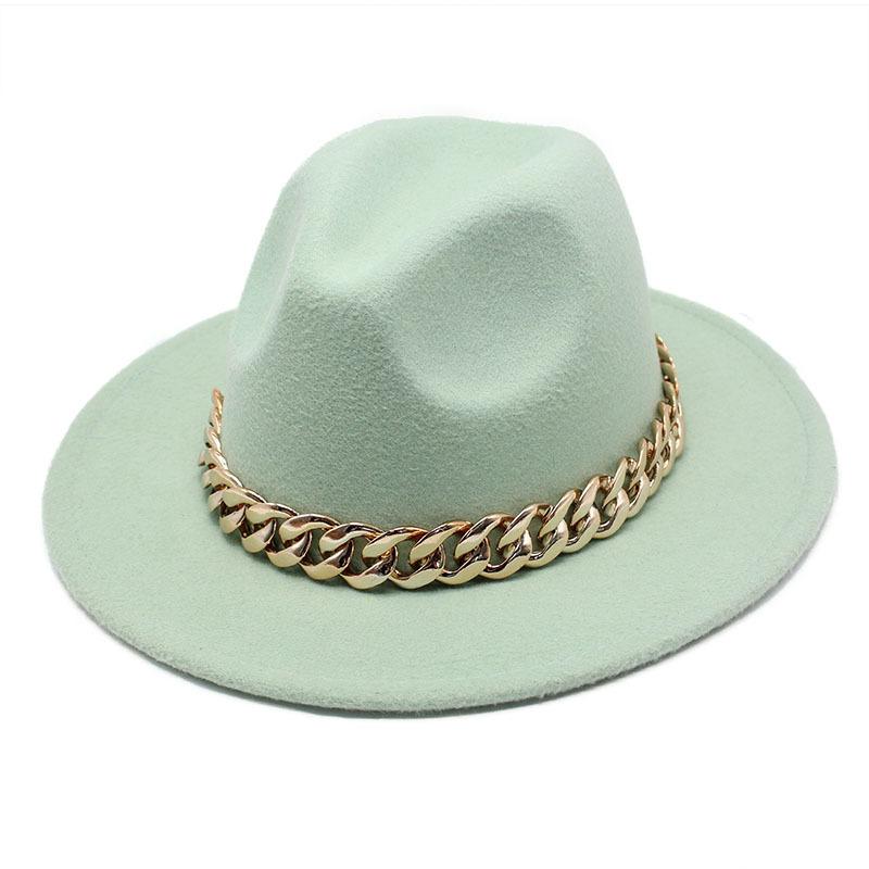 Hat Ladies Jazz Hat Seasonal British Chain Retro Top Hat Ladies Wool Gentleman Hat