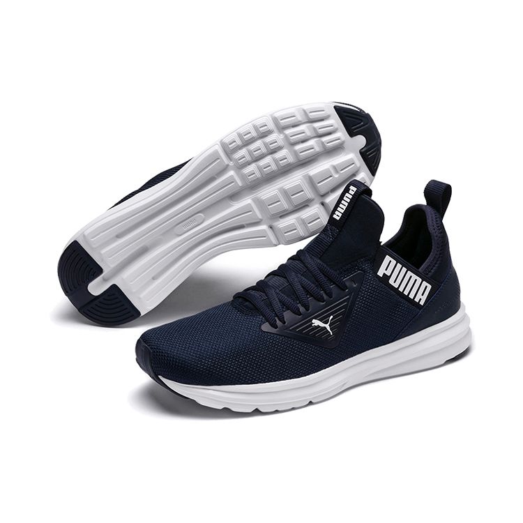 Puma Enzo Series Comfortable Fashion Shock-Absorbing Slip-Resistant Lightweight Low-Cut Casual Sneakers Men Sneakers Navy-Blue 192442-06