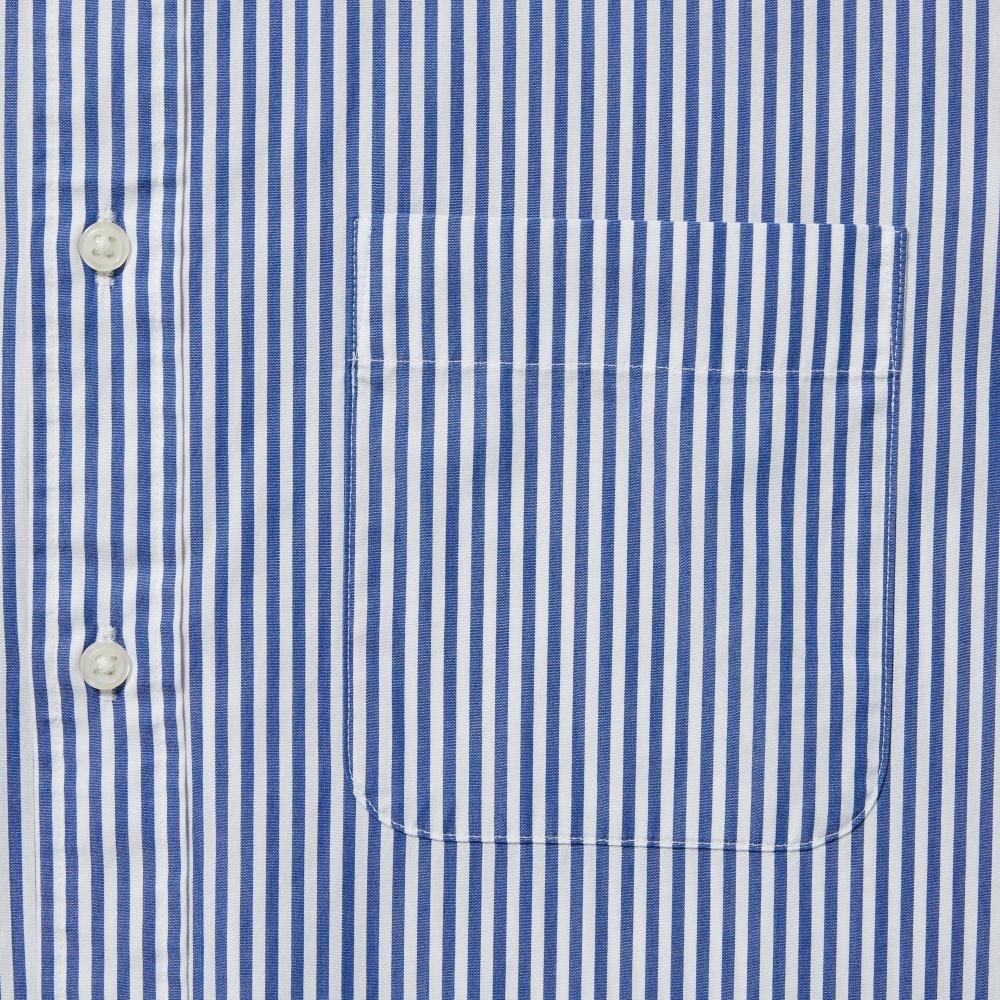 Uniqlo Japan Extra Fine Cotton Broad Stripe Shirt  Button Down Collar  Long Sleeves 