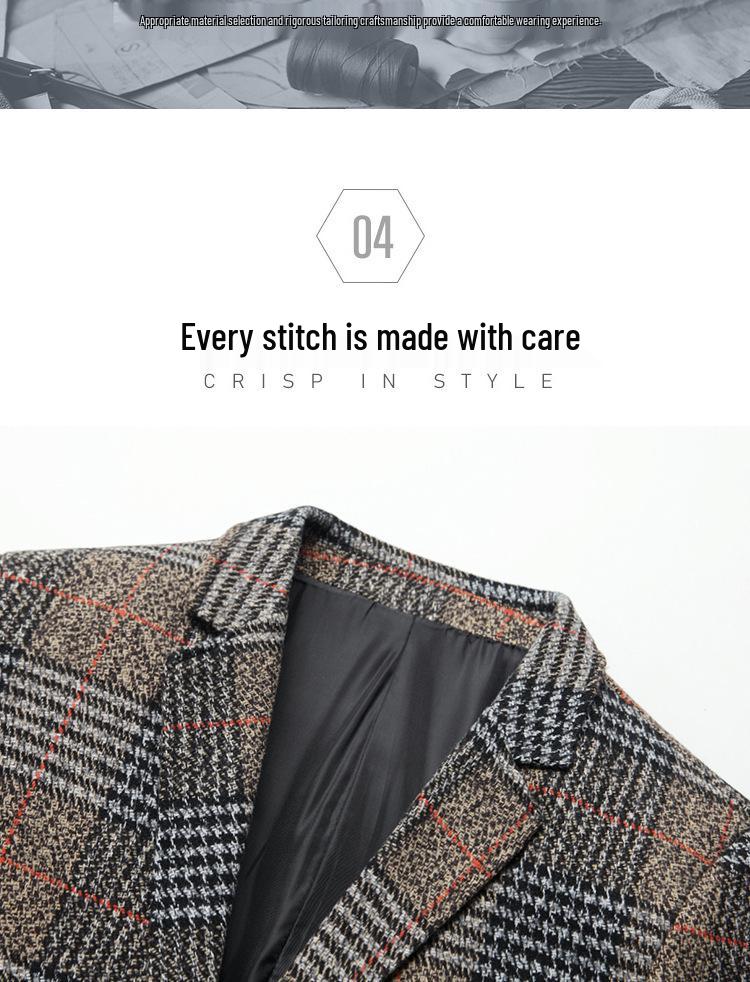 2025 Men's Slim Fit Single-Breasted Blazer: Spring & Autumn Casual Korean Style Fashion Trend